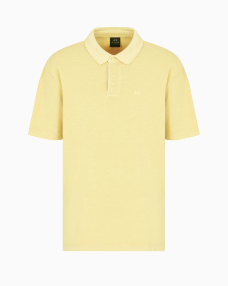 Чоловіче поло Armani Exchange з логотипом 1159858675 (Жовтий XXL)
