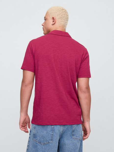 Чоловічі футболки-поло GAP 1159858744 (Бордовий XL)