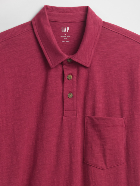 Чоловічі футболки-поло GAP 1159858744 (Бордовий XL)