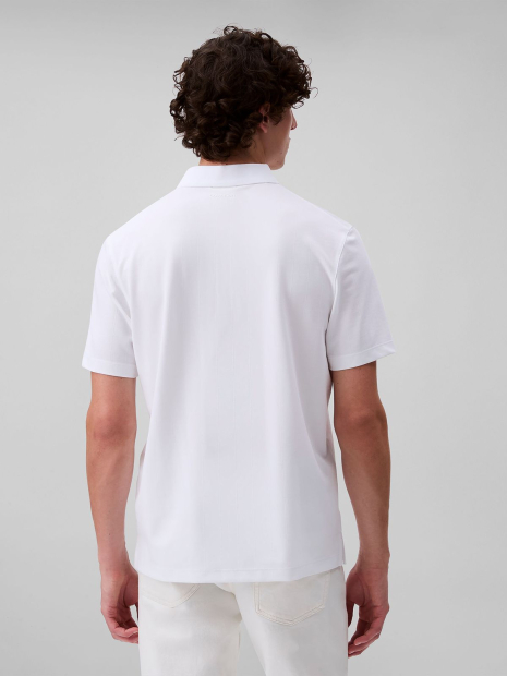 Мужское поло Calvin Klein с логотипом 1159859280 (Белый L)