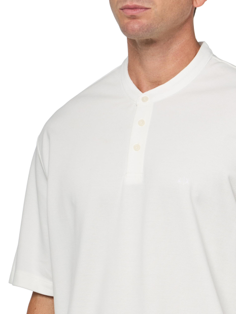 Мужское поло Armani Exchange с логотипом 1159859699 (Белый XL)