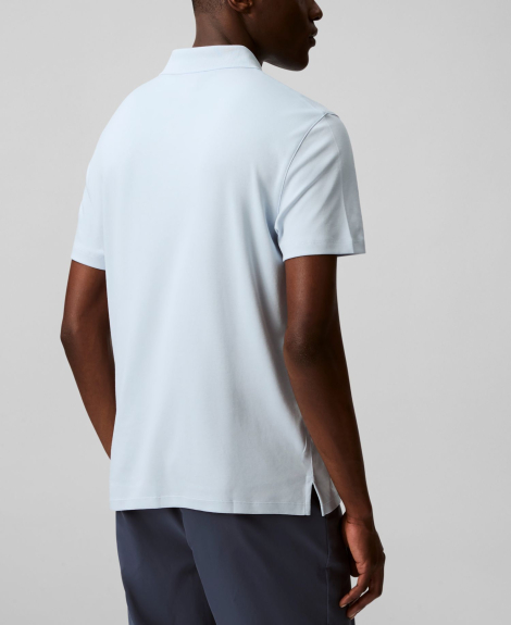 Мужское поло Calvin Klein с логотипом 1159859728 (Голубой XL)