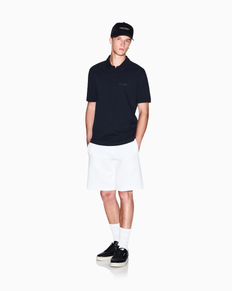 Мужское поло Armani Exchange 1159861188 (Синий XXL)