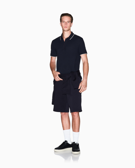 Мужское поло Armani Exchange с молнией 1159862926 (Синий XXL)