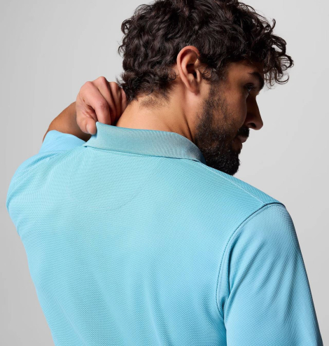 Мужское поло Columbia 1159864788 (Голубой XL)