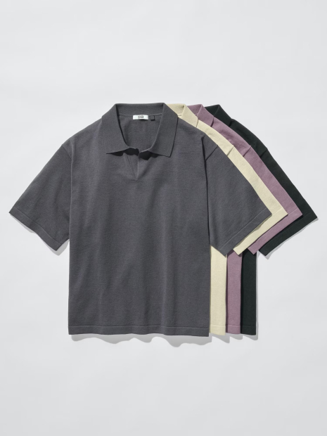 Вязаное поло UNIQLO 1160056110 (Бежевый S)