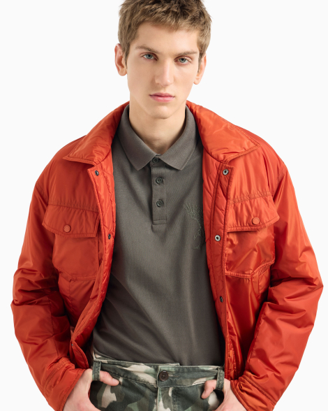 Мужское поло Armani Exchange с вышивкой 1160633663 (Зеленый XXL)