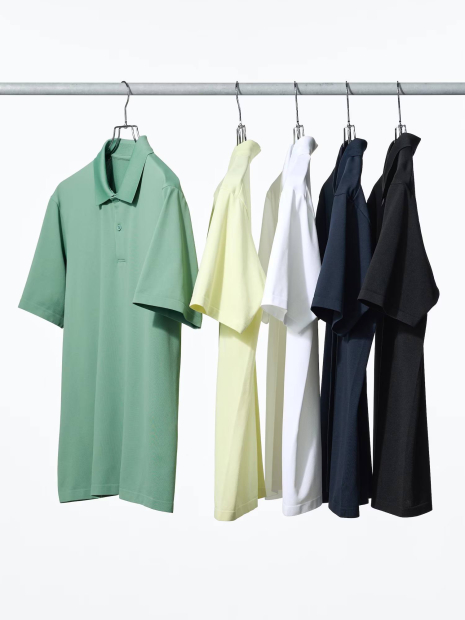 Футболка-поло UNIQLO с технологией DRY-EX 1162809065 (Желтый L)