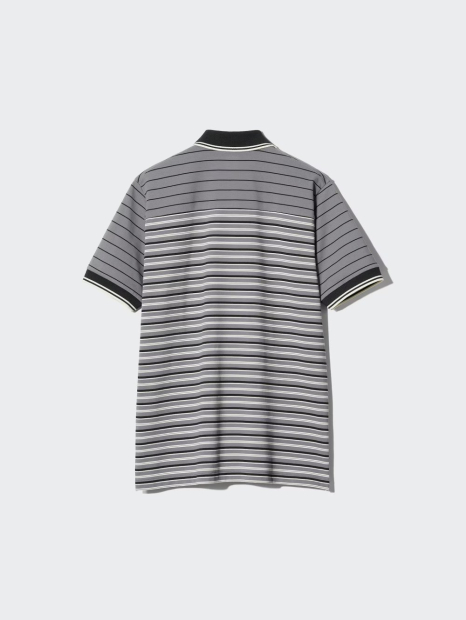 Мужское поло UNIQLO с технологией DRY 1162935482 (Серый XL)