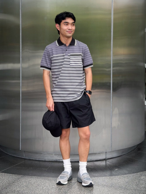 Мужское поло UNIQLO с технологией DRY 1162935482 (Серый XL)