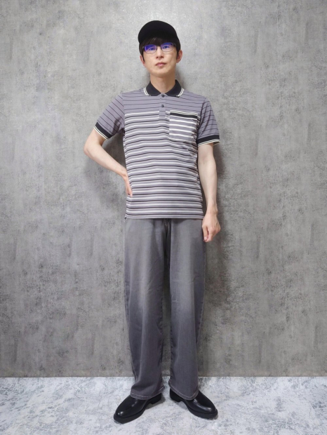 Мужское поло UNIQLO с технологией DRY 1162935482 (Серый XL)