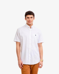 Чоловічі тенниски US Polo Assn сорочка з коротким рукавом 1159824362 (Білий M)