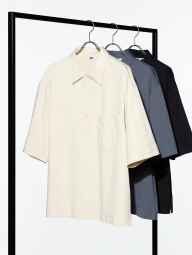Футболка-поло UNIQLO 1159839921 (Молочный XL)