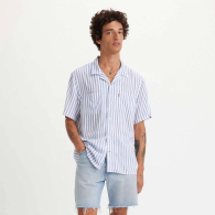 Мужская тенниска в полоску Levi's с коротким рукавом 1159840315 (Синий/Белый 4XL)