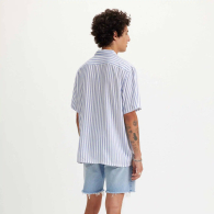 Мужская тенниска в полоску Levi's с коротким рукавом 1159840315 (Синий/Белый 4XL)