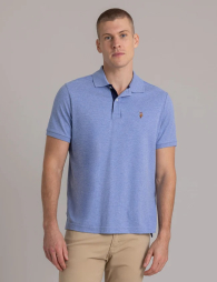Футболка-поло U.S. Polo Assn с логотипом 1159844752 (Синий M)