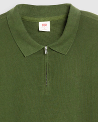 Чоловічі футболки-поло Levi's на напівблискавці 1159845681 (Зелений S)