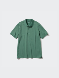 Футболка-поло UNIQLO с пуговицами 1159846025 (Зеленый 3XL)