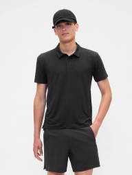 Чоловіча вологовідвідна футболка-поло GAP 1159846079 (Чорний XXL)