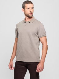 Мужское жаккардовое поло GUESS 1159846419 (Коричневый M)