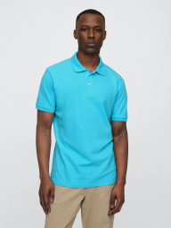 Мужская футболка-поло GAP 1159847944 (Голубой M)