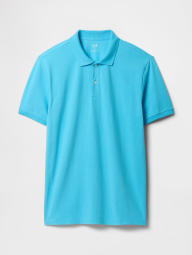 Мужская футболка-поло GAP 1159847944 (Голубой M)