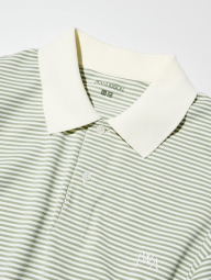 Классическое поло UNIQLO с принтом 1159849014 (Зеленый XL)