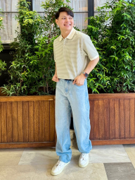 Классическое поло UNIQLO с принтом 1159849014 (Зеленый XL)