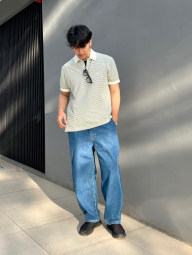 Классическое поло UNIQLO с принтом 1159849014 (Зеленый XL)