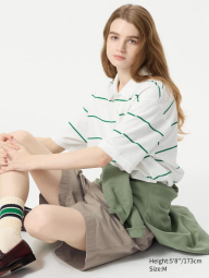 Классическое поло UNIQLO с принтом 1159849031 (Молочный S)