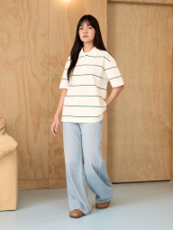 Классическое поло UNIQLO с принтом 1159849031 (Молочный S)