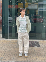 Классическое поло UNIQLO с принтом 1159849031 (Молочный S)