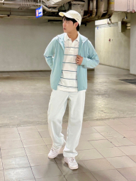 Классическое поло UNIQLO с принтом 1159849031 (Молочный S)