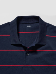 Классическое поло UNIQLO с принтом 1159849950 (Синий XXL)