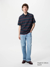 Классическое поло UNIQLO с принтом 1159849950 (Синий XXL)