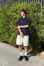 Классическое поло UNIQLO с принтом 1159849950 (Синий XXL)