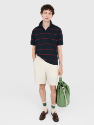 Классическое поло UNIQLO с принтом 1159849950 (Синий XXL)