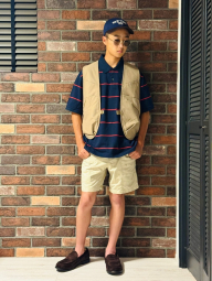 Классическое поло UNIQLO с принтом 1159849950 (Синий XXL)