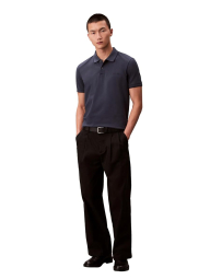 Мужское поло Calvin Klein с логотипом 1159851036 (Синий XXL)