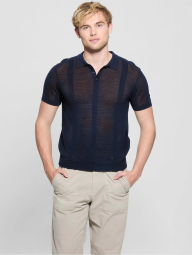 Вязаное поло GUESS 1159851080 (Синий XXL)