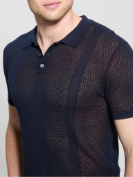 Вязаное поло GUESS 1159851080 (Синий XXL)
