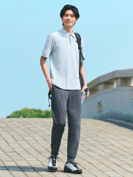 Футболка-поло UNIQLO с технологией DRY-EX 1159851521 (Голубой 3XL)