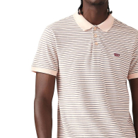 Чоловічі футболки-поло Levi's в смужку 1159851644 (Рожевий XXL)