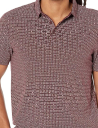 Футболка-поло Armani Exchange с принтом 1159852452 (Бордовый XL)