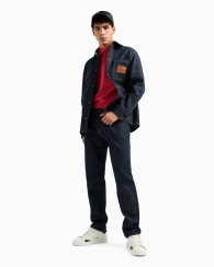 Мужское поло Armani Exchange с логотипом 1159853004 (Красный XS)