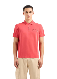 Мужское поло Armani Exchange с логотипом 1159853936 (Красный XL)