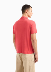 Мужское поло Armani Exchange с логотипом 1159853936 (Красный XL)