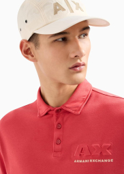 Мужское поло Armani Exchange с логотипом 1159853936 (Красный XL)