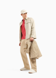 Мужское поло Armani Exchange с логотипом 1159853936 (Красный XL)