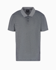 Мужское поло Armani Exchange с логотипом 1159854510 (Серый M)